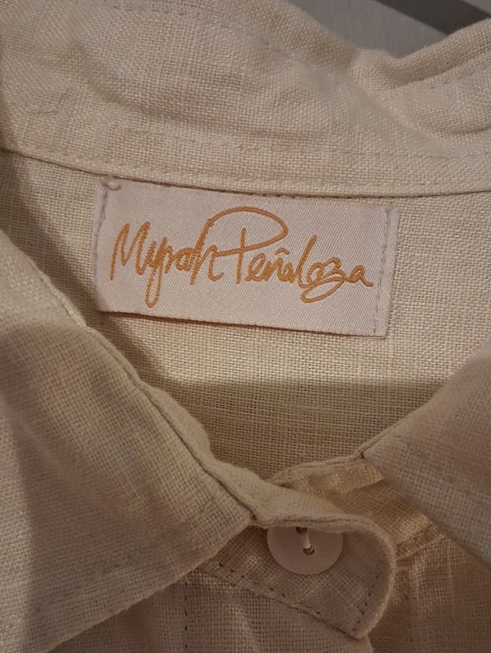 Myrah Penaloza Suka Top 100% French Linen Ovetsized Shurt S/M - Picture 2 of 7